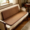 thumbnail image 5 of VORJELT Long Strip Linen‑Look Seat Pad Non‑Slip Bench Cushion Thick Filled Sitting Mat for Living Room Hallway Stain‑Resistant Woven Cover for Sofa Window Sill Stool Coffee, 5 of 6