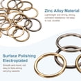 thumbnail image 4 of Uxcell 20pcs O Ring Buckles 1/2" Zinc Alloy Electroplated Round Buckles, Bronze, 4 of 7