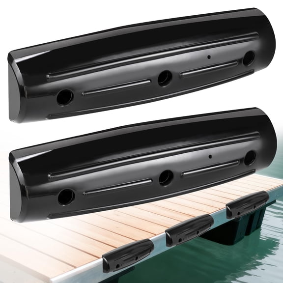 2 Pack-Black Inflatable Marine Dock Guard Boat Straight-edge Protection