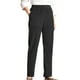 thumbnail image 1 of Pantalones de pana Prolriy para mujer, estilo casual, con personalidad, color liso, cintura elástica, a rayas, pierna recta, color negro, talla XXL., 1 of 4