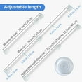 thumbnail image 3 of FZCHUN-5 Pcs Tension Rod, Short Tension Rod, No Drilling Small Tension Rods for Closet, Rustproof Spring Rod, Mini Thin Tension Rods for Cabinets, Cupboard, Wardrobe Bars, Bookcase (12-20 inch), 3 of 4
