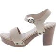 thumbnail image 2 of Soda Women's Bold Buckles Studded Wedge Sandal, 2 of 7