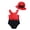 Red, variant on KIMI BEAR 3 Months Newborn Baby Girls One-piece Swimsuit 6 Months Bathing Suit Ruffle Sleeveless Rash Guard Beach Wear Bowknot Spots Print Swimwear with Hat 2pcs Summer Beach Swim Suit Red