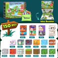 thumbnail image 3 of Bloques magnéticos Toylogy, 150 unidades, para niños de 3 a 8 años, con bosque, 3 of 7
