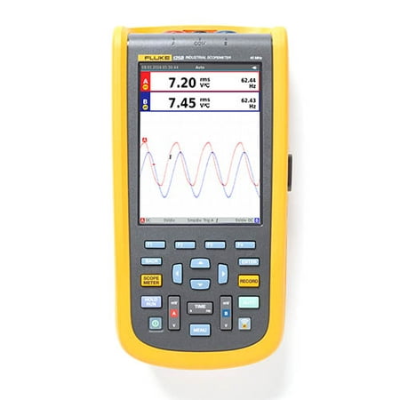 Fluke-125B 40 MHz 2 Ch, 40 MS/s Industrial Scopemeter, Hand-Held Oscilloscope, with Bus