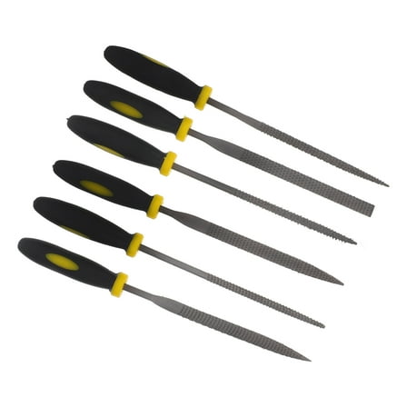 Beaupretty 6Pcs Wood Rasp Tool Set Black with Comfortable Anti Skid Handle for Shaping Use