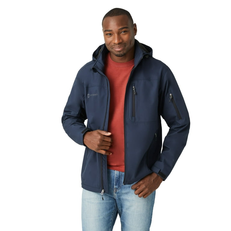 Free Country Men s Odyssey II Flex Super Softshell Jacket Dark Navy XXL Walmart