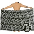 thumbnail image 2 of HAPPY BAY Men's Swim Trunk Swimsuits Sarong Pareo Wrap One Size Sable, Palm Tree Summer Vacation Aloha, 2 of 5
