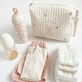 thumbnail image 5 of PEACNNG Baby Care Diaper Bag Mummy Shoulder Bag Embroidery Quilted Stroller Diaper Storage Organizer Large Handbags, 5 of 5