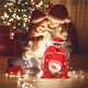 thumbnail image 5 of Naiovety 2Pcs Xmas Gift Present Bags Linen Bag Packing Pouch Drawstring Tear-resistant Storage Toys Ornaments Claus Santa Kits de decoración para fiestas Naiovety HA039068-00, 5 of 6