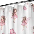 thumbnail image 3 of Fairy Princess Butterfly Pattern Shower Curtain 84"x72" ,Bathroom Decorative Shower Curtains Set with 12 Hooks,Modern Waterproof Washable Shower Curtain, 3 of 6