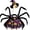 TQF23-E, variant on Halloween Outfit for 23 Inch Porch Goose Statue - Outdoor Halloween Decoration (B)