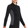 thumbnail image 3 of Greeniant Chaqueta de buceo de alta eficiencia a prueba de frío Material de nailon buena elasticidad trajes de baño fuerte protector solar cuero Deportes acuáticos Mujer Negro XXL Greeniant OD020694-12, 3 of 6
