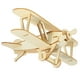 thumbnail image 3 of FELTECHELECTR Kit de avión 3D de madera, rompecabezas para armar, hecho a mano, para pintar, modelo de avión en blanco, juguetes para niños (color madera), 3 of 4