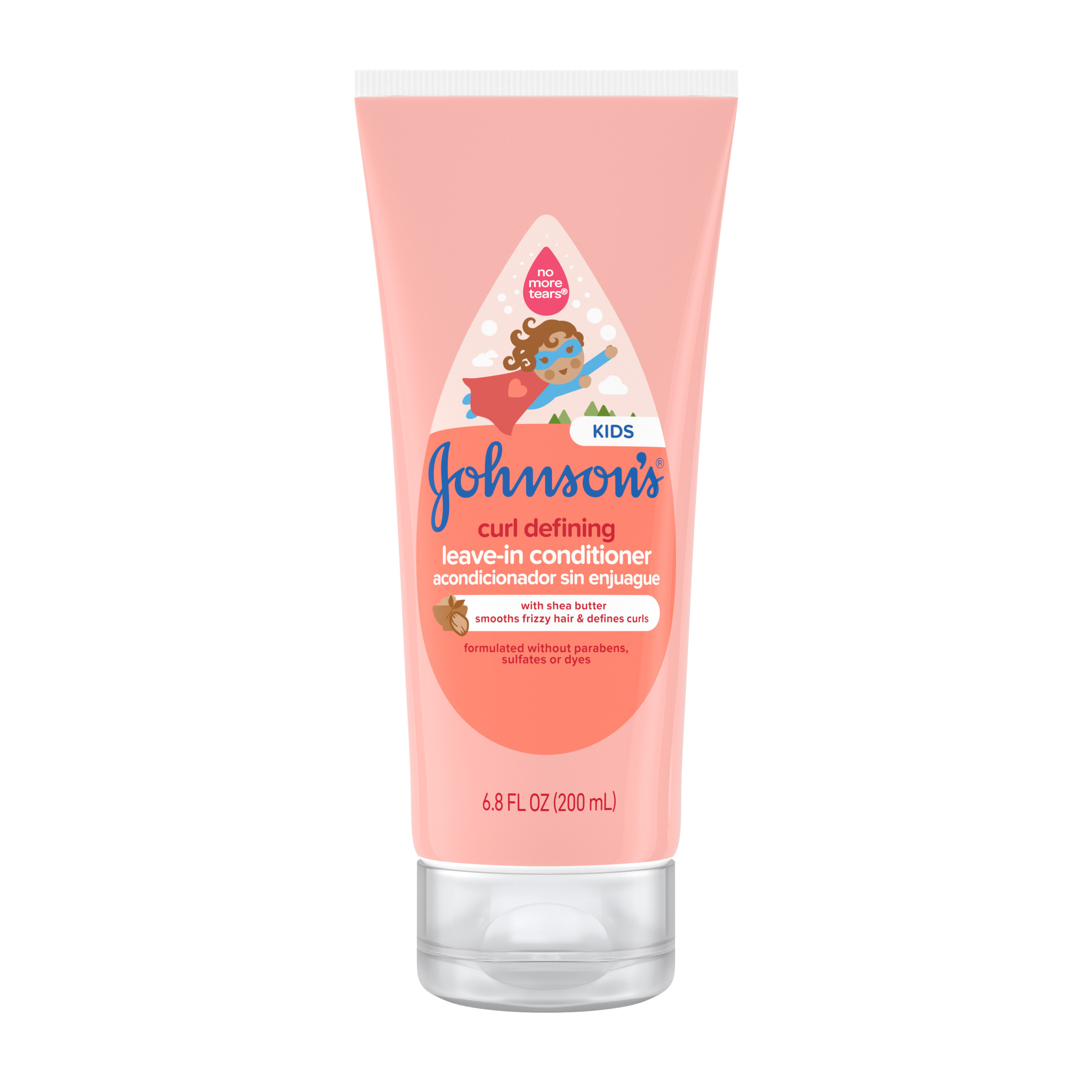 Johnson's Curl Defining Kids' Leave-In Hair Conditioner, 6.8 fl. oz