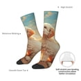 thumbnail image 2 of Yiaed Sunshine Golden Cloud Dog Print Great elasticity Crew Socks Sports socks for Men and Women, 2 of 5