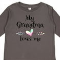 thumbnail image 4 of Inktastic My Grandma Loves Me Heart Grandchild Boys or Girls Long Sleeve Toddler T-Shirt, 4 of 5