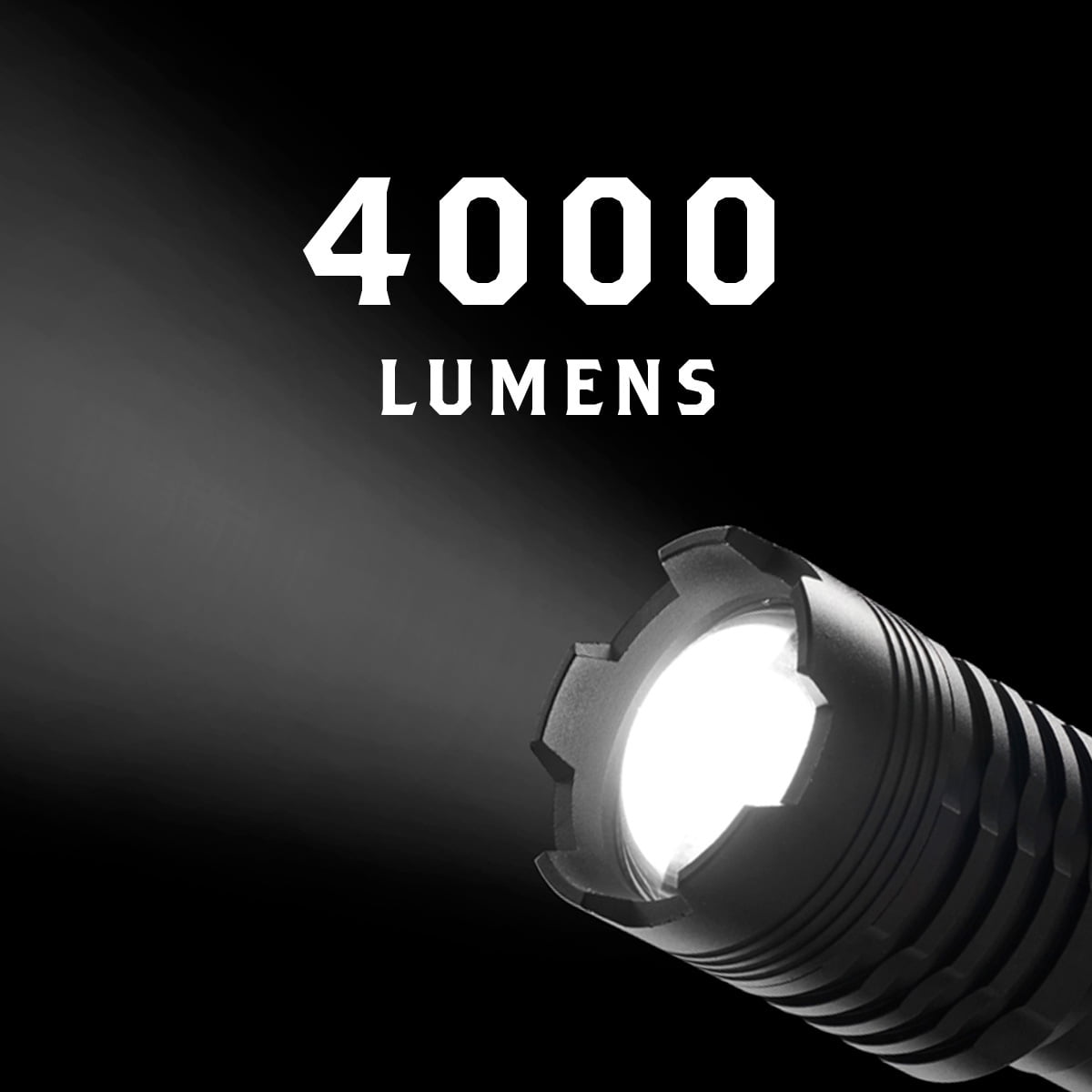 Scipio 1907044 Rechargeable Flashlight 4000lms