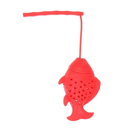 

Durable Diffuser Fish Shape Teaware Tea Bag Strainer Tea Infuser Teapot Accessory Tea Leaf Filter RED