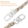 thumbnail image 5 of Uxcell Purse Chain Strap with Buckles for Shoulder and Cross Body Khaki Strap With Silver Chain 47", 5 of 7