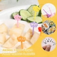 thumbnail image 2 of Wmool 8/10PCS Children's Cartoon Fruit Fork Cake Food Gift Mini Decoration Plastic Accessories Lunch Party Grade, 2 of 6