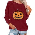 thumbnail image 2 of Ailaofu Women Crewneck Sweatshirts Pullover Tops Long Sleeve Shirts Loose Fit Tops Casual Fall Outfits Y2K Clothes, 2 of 4