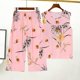 thumbnail image 5 of Verano Capris impreso mujeres dormir salón pijama sin mangas conjuntos de pijamas pijamas de dibujos animados poliéster ropa de dormir 3XL 5XL moda de hogar, 5 of 5