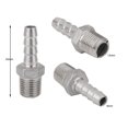 thumbnail image 4 of 1/4''x8mm Conectores Cola de Manguera Tubería Rosca de material acero Inoxidable Gloria Conector de la cola, 4 of 9
