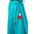 thumbnail image 2 of Bimba Women Long Maxi Cotton Skirt A-Line Flaired Skirts With Drawstring Waist, 2 of 5