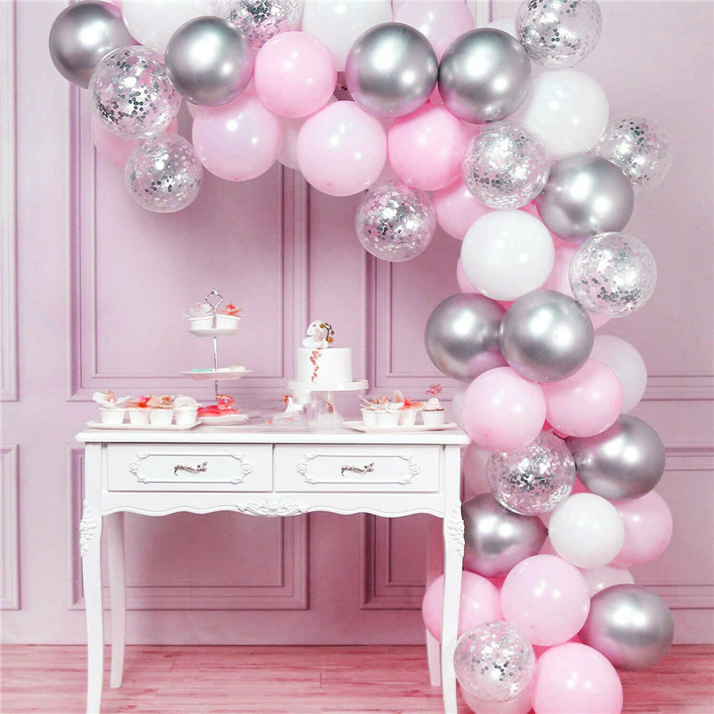 50x Balloons Balloons Balloon Air Helium Black Wedding Deco Decoration