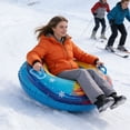 thumbnail image 6 of Inflatable Snow Tube For Winter Sliding Recreation, Colorful Printed Design For Outdoor Fun, & Teen Winter Sports Activity Gear, 6 of 6