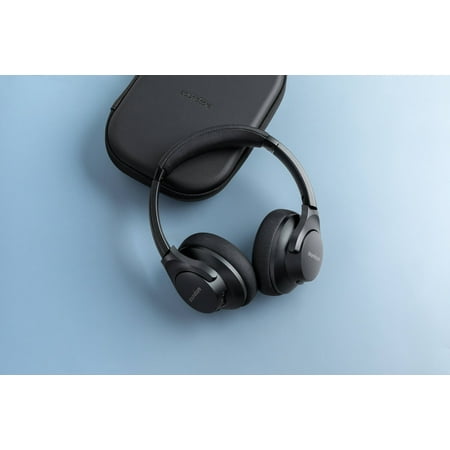 Anker - Soundcore Life 2 Wireless Noise Cancelling Over-the-Ear Headphones - Black