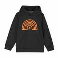 thumbnail image 2 of Spazoro Girls Hooded Sweatshirts, Long Sleeve Soft & Comfy Fashion Cute Print Fall Winter Tops for Girls Black Size 4 T, 2 of 6