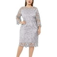 thumbnail image 1 of Fankiway Liquidation Robes à Manches Longues Mode Femmes Aguichant Grande Taille Robe à Sequins Perspective Robes Femmes Grande Taille Liquidation, 1 of 5