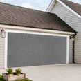 thumbnail image 4 of Vintage Dark Gray Garage Door Cover Banner 6 x 13 FT,Farmhouse Retro Solid Color Linen Texture Garage Door Curtains Backdrop with Grommets for Indoor Outdoor Wall Party Porch Yard Decor Background, 4 of 9