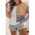 thumbnail image 6 of Ahlaray Elevate Your Style with Our Trendy Brown Colorblock Sweater!, 6 of 8