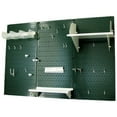thumbnail image 2 of 4ft Metal Pegboard Standard Tool Storage Kit - Green Toolboard & White Accessories, 2 of 6