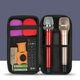thumbnail image 2 of Hard Carrying Travel Case for Wireless Microphone Music Recording Equipment Storage Protection Box Microphone Box, 2 of 11