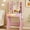 1.Std-Pink, variant on FANRAL Vanity Desk with LED Lighted Mirror and Power Outlet,Makeup Vanity Table with Storage Drawers,3 Lighting Modes and Adjustable Brightness,Dressing Table for Bedroom,White Vanity