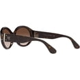 thumbnail image 5 of Ralph Lauren Womens Rl8191 Oval Sunglasses Shiny Dark Havana/Brown Gradient 55 Millimeters, 5 of 5