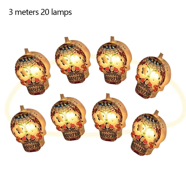 Luces Decorativas Halloween Fantasma Cadena 3M 20 LED