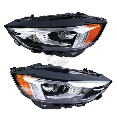 Headlight Full LED With DRL Black Housing Fits For Ford Edge 2019-2022