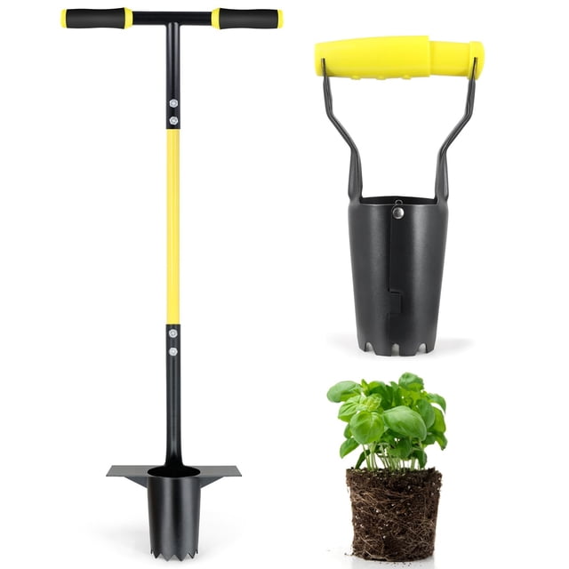 Juego de Herramientas de Jardinería Jardineer Plantador de Bulbos con Mango Largo de 88 cm