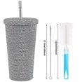 thumbnail image 4 of Multi-color Water Glass, Water Diamond Insulation Cup, Bling Diamond Tumbler 500 Ml/17 Oz 21.5 X 6.5, 4 of 4