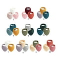 thumbnail image 5 of Baby Burp Cloth Soft Cotton Drool Bib Breathable Toddler Face Cloth Drooling Bib with Button Infant Neck Scarf 3PCS, 5 of 5