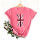 thumbnail image 4 of Camisetas de Verano de Manga Corta de las Mujeres Nuevo Suéter de Cuello de Tripulación, Top de Fiesta Impreso Casual para la Primavera, 4 of 4