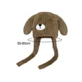 thumbnail image 7 of Milageto Women Winter Hat with Ear Flaps Plush Hat Windproof Furry Bear Hat with Ears Coffee, 7 of 7