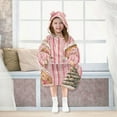 thumbnail image 7 of FORMRS Wearable Blanket Hoodie with Sleeves for Kids Cozy Flannel Sweatshirt, Gingerbread Houses, 7 of 7
