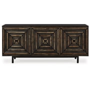 Signature Design by Ashley Fair Ridge Black & Brown Accent Cabinet