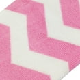 thumbnail image 2 of Wrapables® Baby Stripes and Chevron Leg Warmers O/S Hot Pink and White C, 2 of 2